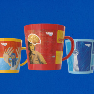 Taza – Azul / Amarillo / Rojo
